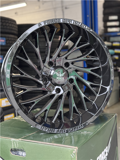 [F5020105139.7/150-12GLOSSBLACK] 20X10 FORCE F50 5X139.7/5X5.5/5X150 -12MM C.B:110.3 GLOSS BLACK