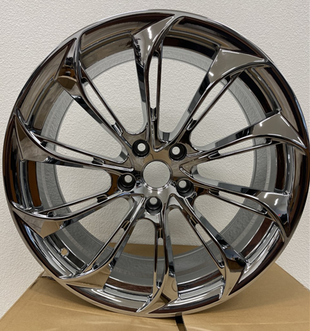[AE106NC1929+30] AE-106 NANO CHROME 19X8.5 5X4.5 +30 +64.1 *FORGED 1 PC.* (NO CENTER CAPS) CALL FOR CAP SIZE