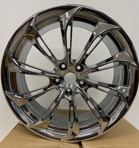 [AE106NC2029+35] AE-106 NANO CHROME 20X10.0 5X4.5 +35 +64.1 *FORGED 1 PC.* (NO CENTER CAPS) CALL FOR CAP SIZE