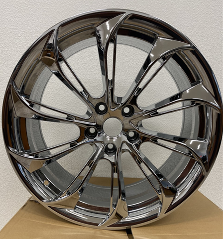 [AE106NC2029+30] AE-106 NANO CHROME 20X9.0 5X4.5 +30 +64.1 *FORGED 1 PC.* (NO CENTER CAPS) CALL FOR CAP SIZE