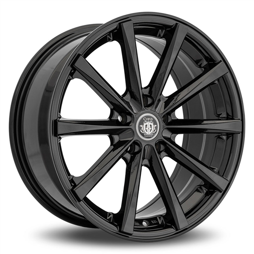 [C018-19901143873BLK] CURVA C10 19X9 5X114.3 +38 CB73.1 GLOSS BLACK