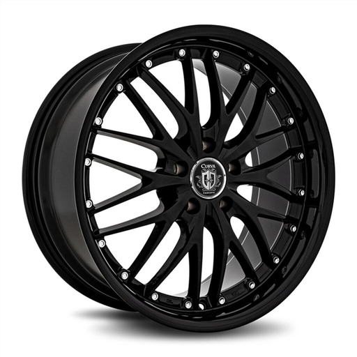 [C3-19951144073BLK] CURVA C3 19X9.5 5X114.3 +40 CB73.1 GLOSS BLACK