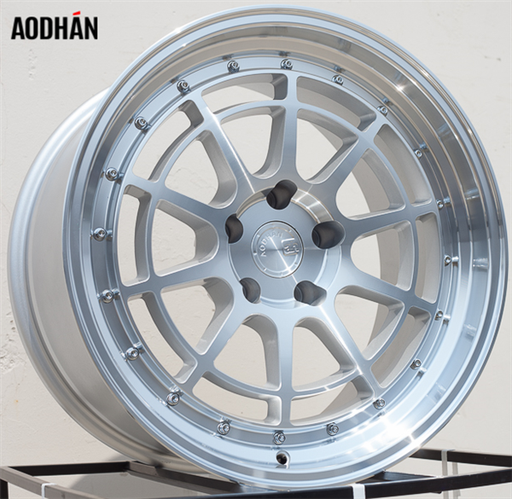 [AH0417905100114335SML] AODHAN-AH04 SILVER/MACHINE FACE & LIP 17X9.0 5X100/5X4.5 +35 +73.1