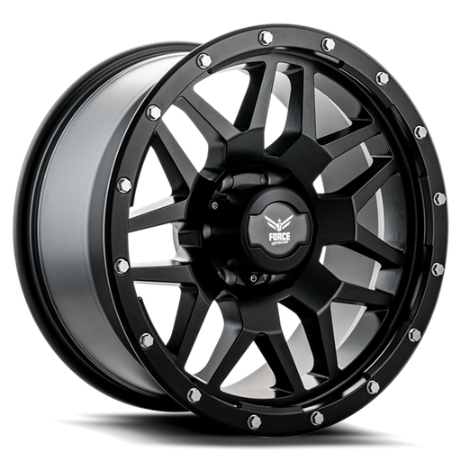 [F201795127-12MATTE] F20 17X9 5X127 -12 CB78.1 MATTE BLACK