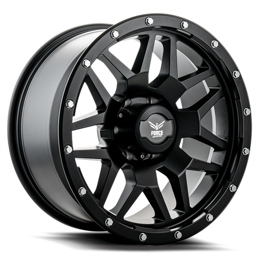 [F201895127-12MATTE BLACK] F20 18X9 5X127 -12 78.1 MATTE BLACK