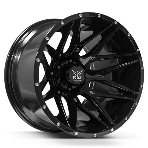 [F3420126H139-44GLOSS BLACK] F34 20X12 6X139.7 -44 CB106.1 GLOSS BLACK