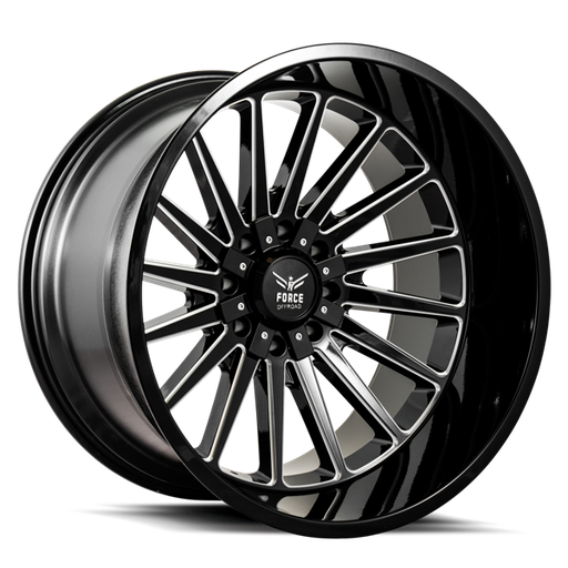 [F4026148170-76BM] F40 26X14 8X170 -76 CB125.2 BLACK MILLED