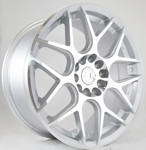 [LS21880510035SMF] AODHAN-LS002 SILVER/MACHINE FACE 18X8.0 5X100 +35 +73.1