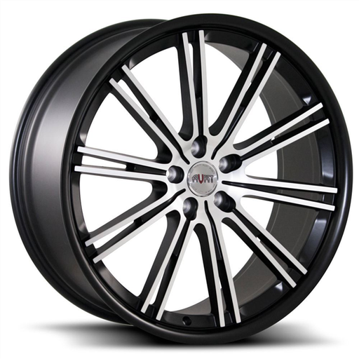 [AV11-22125MBF] AVAT-AV11 MATTE BLACK MACHINE FACE 22X10.5 5X4.75/5X120 +36 +74.1