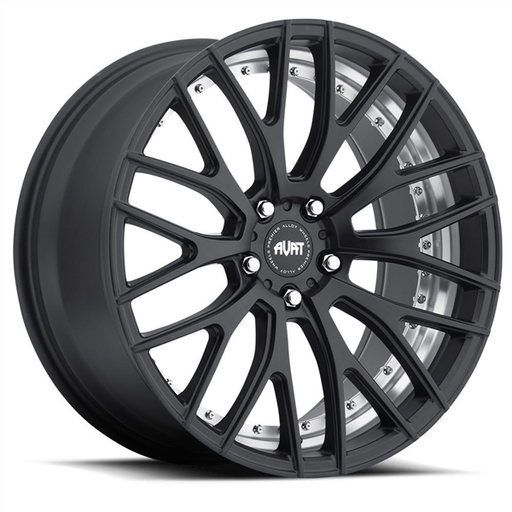 [20166D017146LT] AVAT-AV2 MATTE BLACK/MACHINE UNDER CUT 20X9.5 5X112 +40 +66.6