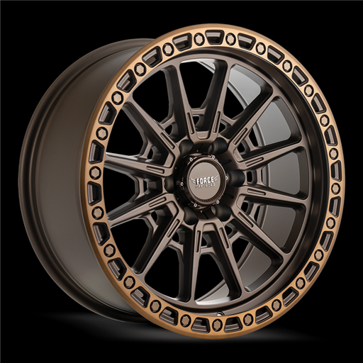 [F462096139.7ET0BRONZE] F46 20X9 6X139.7 +0MM 106.1 GLOSS BRONZE MACHINED BROWN TINT