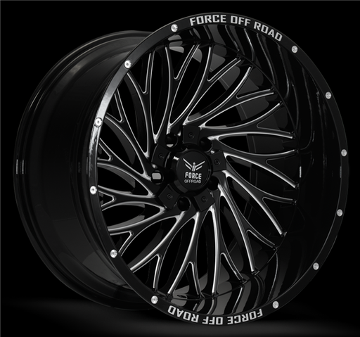 [F5022126135/139.7-44B/M] F50 22X12 6X139.7/135 -44MM 106.1 GLOSS BLACK MILLED