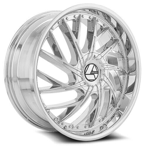 [AZA-516208551121143+35C] AZARA AZA-516 CHROME 20X8.5 5X112/5X4.5 +35 +74.1