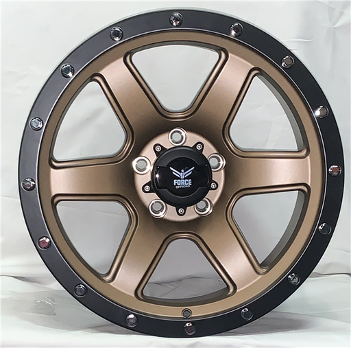 [F1817961397-12BRONZE] FORCE F18 17X9 6X139.7 -12 C.B106.1 BRONZE