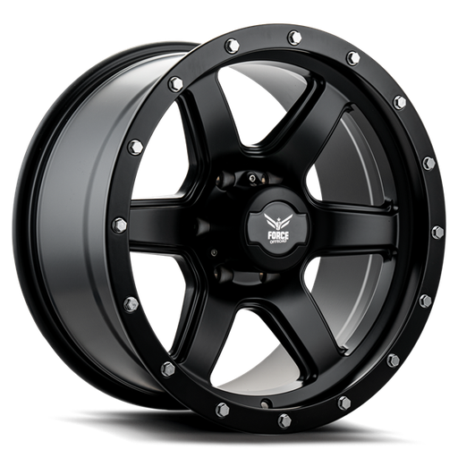[F181896139.7-12] FORCE F18 18X9 6X139.7 -12 C.B106.1 MATTE BLACK