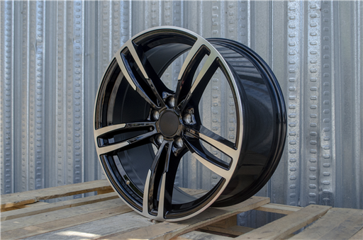 [B1GBMF1932+30] B-1 GLOSS BLACK/MACHINE FACE 19X8.5 5X4.75/5X120 +30 +72.6 *718*