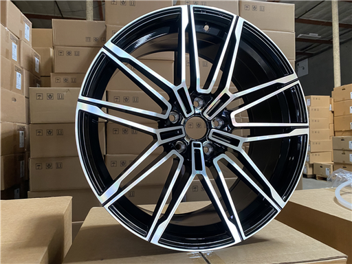 [B21BMF1932+35] B-21 BLACK MACHINE FACE 19X8.5 5X4.75/5X120 +35 +72.6 *AW*