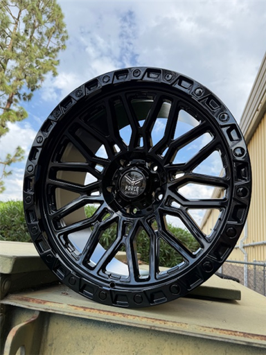 [F5420105127/139.7-12BLACK] FORCE F54 20X10 5X127/139.7 -12MM 78.1 GLOSS BLACK