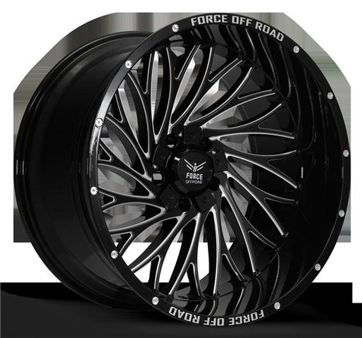 [F5022125127/139.7-44B/M] FORCE OFFROAD F50 22X12 5X127/139.7-44MM 78.1 GLOSS BALCK/MILLED