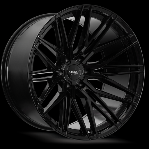 [F5222126139-44GLOSSBLACK] FORCE OFFROAD F52 22X12 6X139.7 -44MM 106.1 GLOSS BLACK *** FLOW FORM***