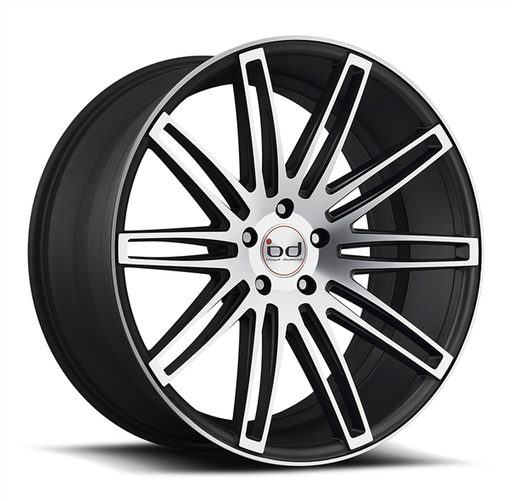[BD2MBMF2229+20] BLAQUE DIAMOND-BD2 SEMI MATTE BLACK MACHINE FACE 22X10.5 5X115+20+71.5