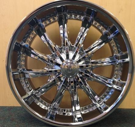 [B192430+13] BORGHINI-19 CHROME 24X9.5 5X115/5X4.75 +13