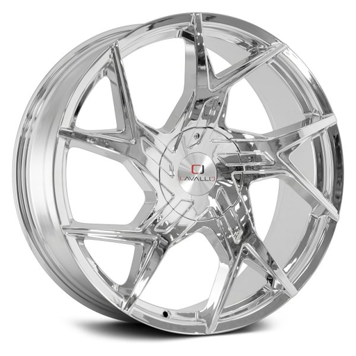 [CLV-26208551143120+35C] CAVALLO CLV-26 CHROME 20X8.5 5X4.5/5X4.75 +35 +74.1 *NC*