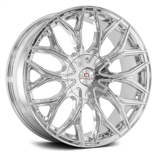 [CLV-37249061351397+25NC] CAVALLO CLV-37 NANO CHROME 24X9.0 6X135/6X139.7 +25 +87.10 *NC*