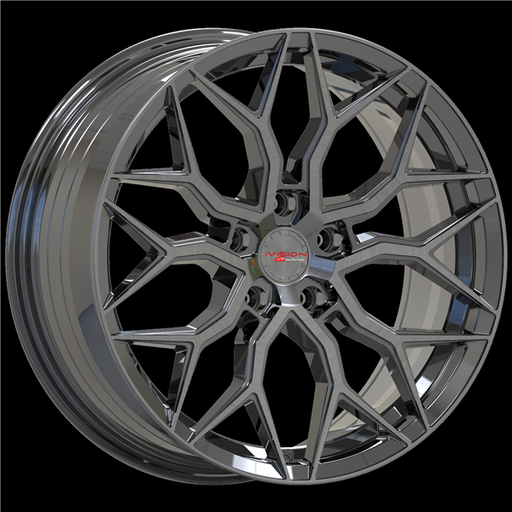 [CRYSTAL175112GB] IVISION CRYSTAL 17X7.5 5X112 +38MM 66.56 GLOSS BLACK
