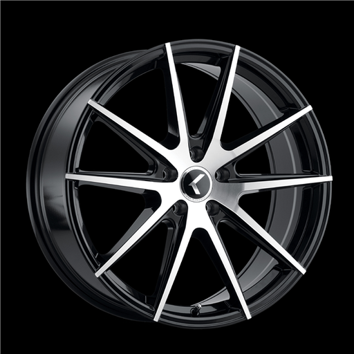[KR193-7865BM38] KRAZE TURISMO KR193 17X8.5 5X114.3 +38MM 72.62CB GLOSS BLACK MACHINED