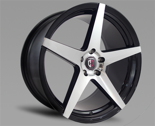 [C55BMF2029+35[AA]] CURVA-C55 BLACK/MACHINE FACE 20X10.5 5X4.5+35+73.1 *STAGGERED*