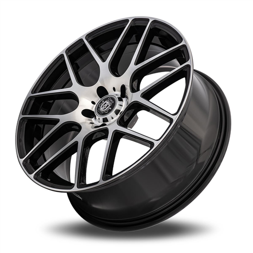 [C7-20951144073BMF] CURVA-C7 BLACK/MACHINE FACE 20X9.5 5X4.5+40+73.1 *STAGGERED*