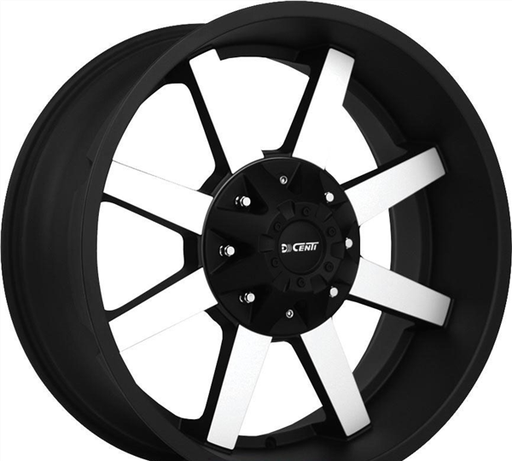 [DW960BM2255+0] DCENTI-DW960 BLACK/MACHINE 22X10 8X170 +0 +125