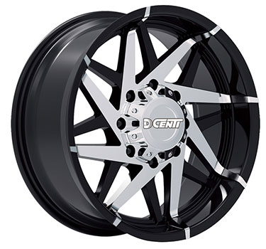 [DW99BM2052-44] DCENTI-DW99 20X12 6X139.7 -44 C.B 108 BLACK/MACHINE