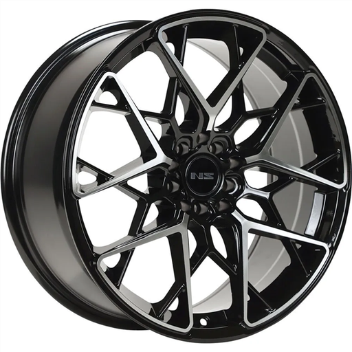 [NS1807188026+35BMF] NS1807 18X8 5X100/114.3 +35MM 73.1 GLOSS BLACK MACHINED
