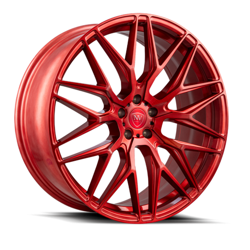 [NV12295120RED] NV1 22X9 5X120 +30 CB73.1 BRUSHED RED