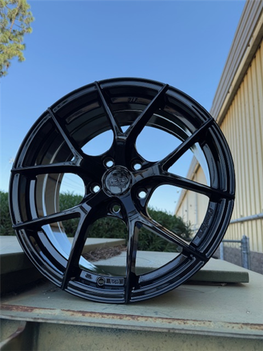 [OD31751143BLACK] OD3 17X7.5 5X114.3 +40MM 73.1 GLOSS BLACK