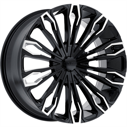 [DC36-2836GBS] DOLCE-DC36 GLOSS BLACK/MACHINE SPOKE 20X8.5 6X135/6X5.5 +30 +106.2