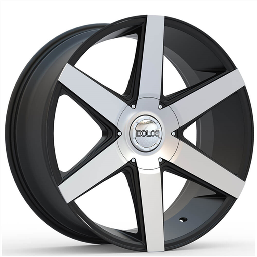 [DC67-22918MBF] DOLCE-DC67 MATTE BLACK/MACHINE FACE 22X9.5 5X115/5X4.75 +18 +78.3