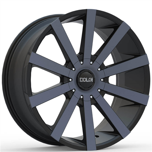 [DC68-22918MBBT] DOLCE-DC68 MATTE BLACK/MACHINE W/ BLACK TINT 22X9.5 5X115/5X4.75 +18 +78.3