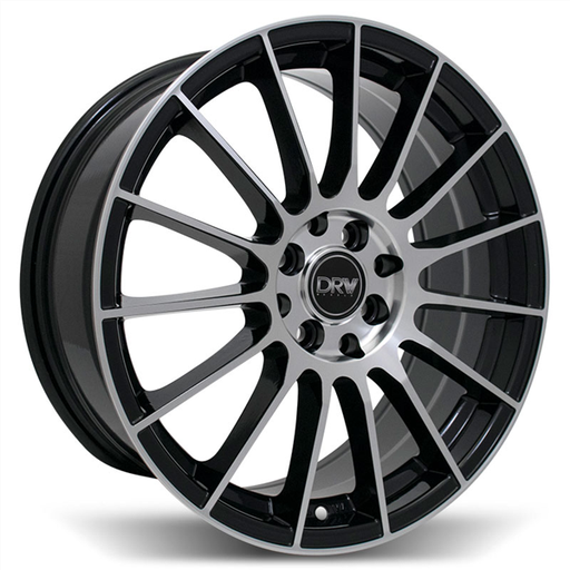 [D15-188010H4073BMF] DRW-D15 18X8.0+40 5X100/5X114.3 C.B 73.1 BLACK/MACHINE FACE