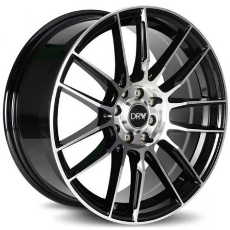 [D22-188010H1123873BMF] DRW-D22 GLOSS BLACK MACHINE FACE 18X8.0 5X112/5X4.5 +38 +73.1
