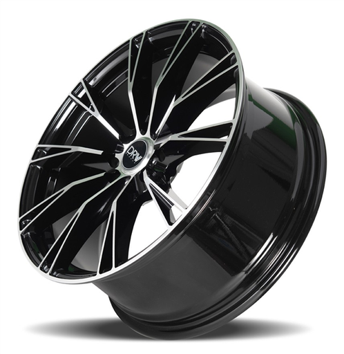 [D23-188010H1123873BMF] DRW-D23 GLOSS BLACK MACHINE FACE 18X8.0 5X112/5X4.5 +38 +73.1