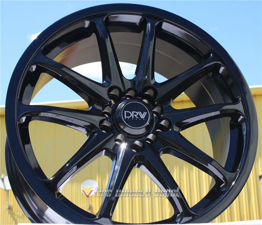 [DRW236B1715+38] DRW-D236 ALL GLOSS BLACK 17X7.5 5X100/5X4.5+38+73.1