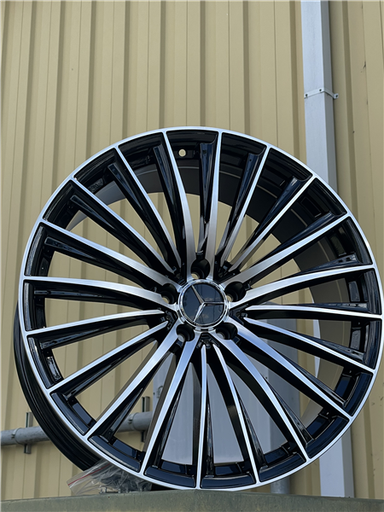 [5256-2] REPLICA 226 21x9 +34mm 5X112 C.B-66.6 BLACK machined face MERCEDES BENZ