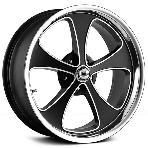 [645-8861MBP] RIDLER 645 MATTE BLACK/MACHINED FACE/POLISHED LIP 18X8 5-120.65 0MM C.B-83.82MM