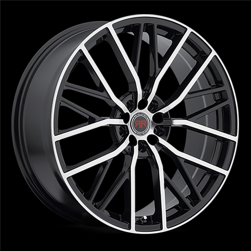 [RR07-188841001143+40BM] RR07 18X8 4X00/114.3 +40MM 73.1 GLOSS BLACK MACHINED