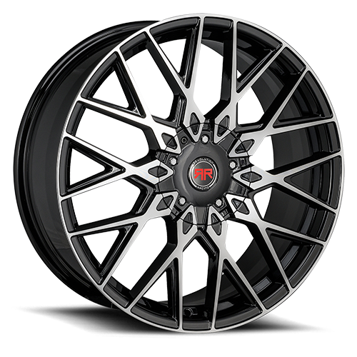 [RR24-18850014+40BM] RR24 18X8 5X100/114.3 +40 CB73.1 BLACK MACHINED