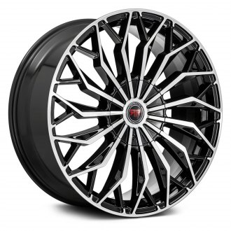 [RR27-208511014+40BM] RR27 20X8 5X110/114.3 +40 CB73.1 GLOSS BLACK MACHINED