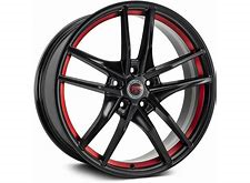 [RR28-188514+40BRR] RR28 18X8 5X114.3 +40 CB73.1 BLACK RED RING